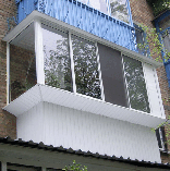 алюминиевые рамы, сайдинг, вынос  (увеличение площади балкона)